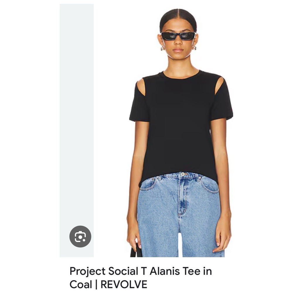 Project Social Alanis $60 T-Shirt Black Small Revolve